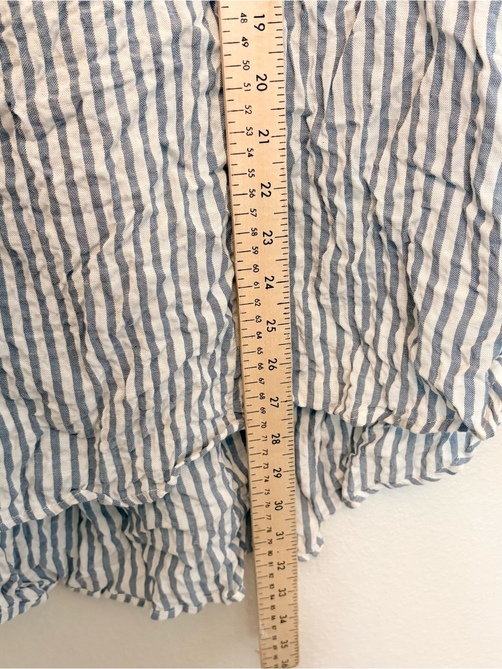 Jane + Delancey Button Tunic Womens Size 1X Blue Stripe Roll Tab Sleeve Casual - Picture 2 of 7